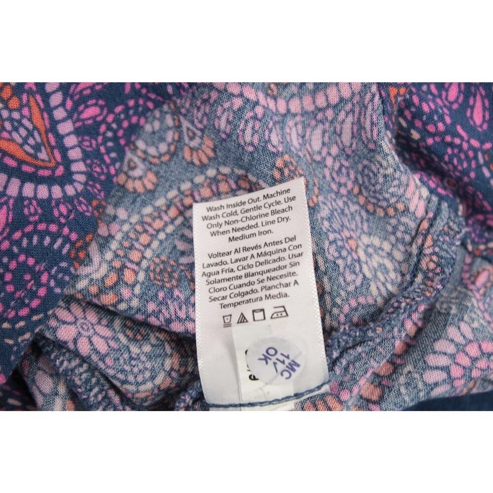 NWT Terra & Sky Plus Size 3X Midi Dress Boho Paisley Blue Comet Festival Indie - Picture 10 of 12